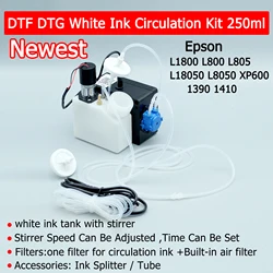 DTF White Ink Tank Adjustable Circulation System Sitrrer Timer Controlled For Epson L1800 L800 L805 L18050 i3200 XP600 DTG Ink