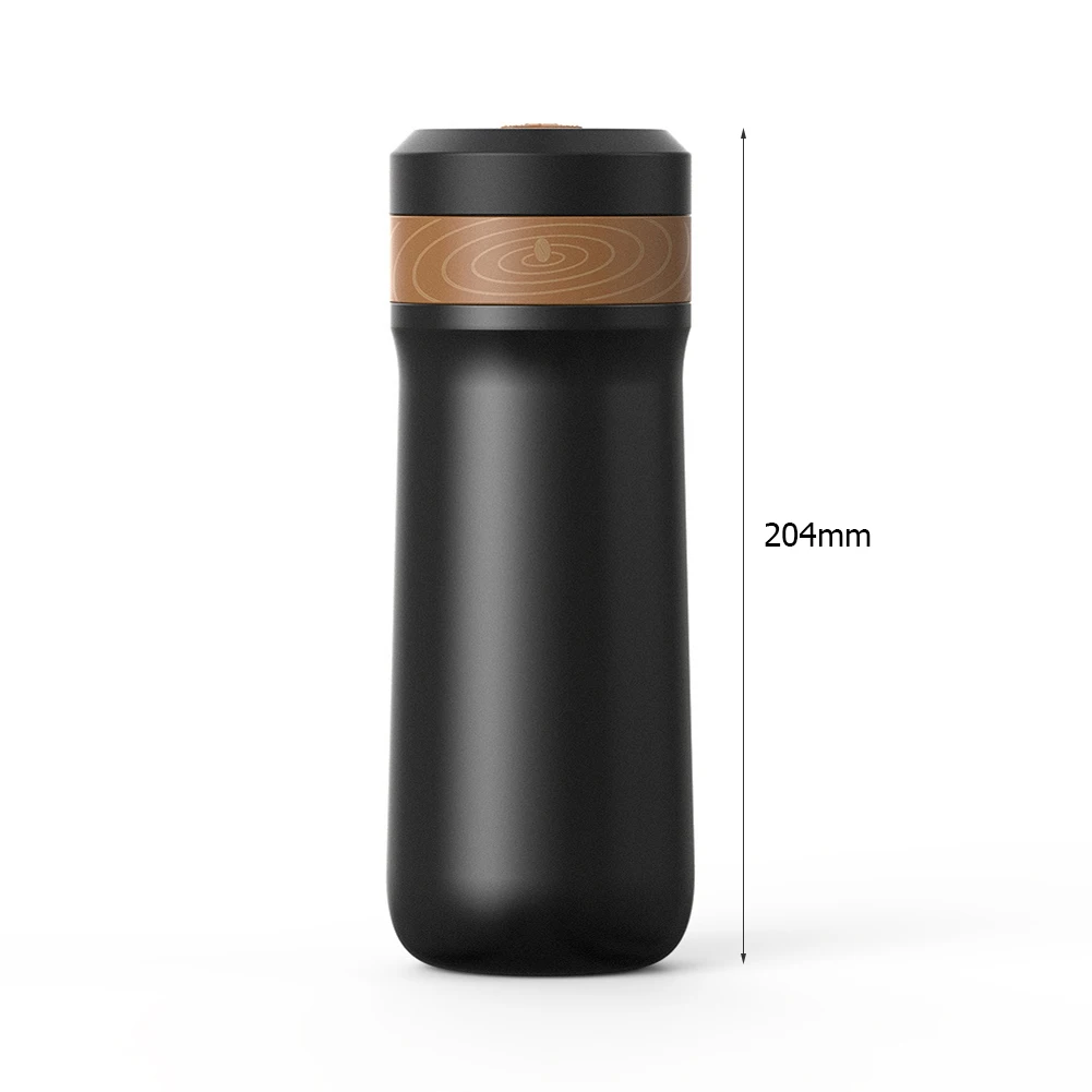 French Press Coffee Bottle Heat Preservation Coffee Filter Bottle Corrosion Resistance Sealing Leakproof for Home Kitchen Office