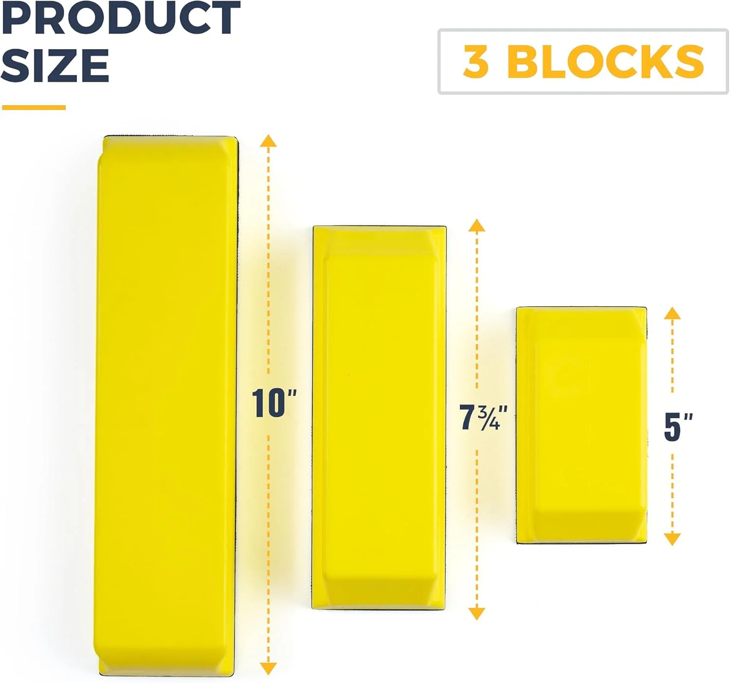 Hook Loop Sanding Blocks Kit Furniture Restoration Includes 5\