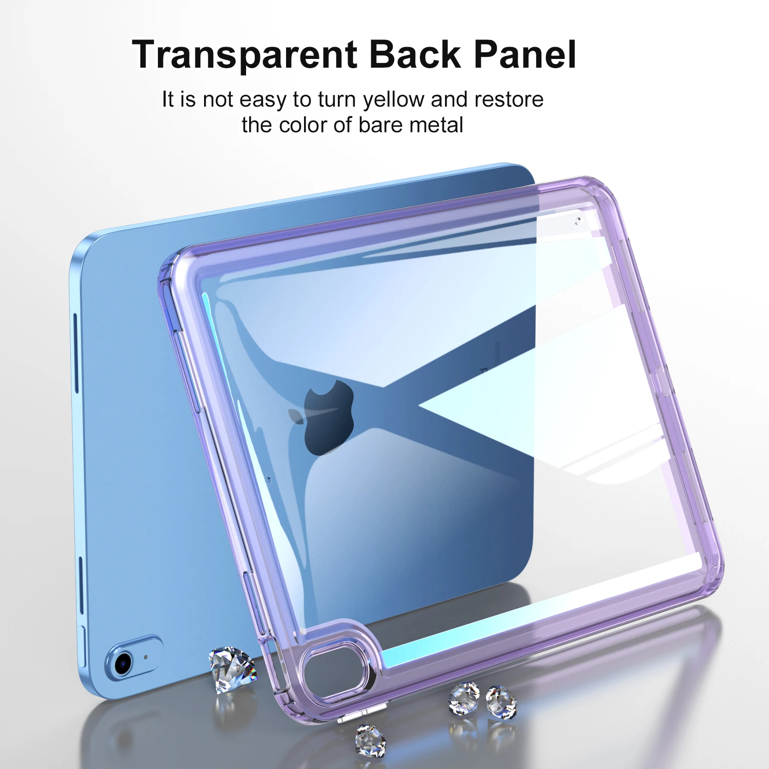 Funda protectora de TPU y acrílico para tableta, cubierta de Color sólido a prueba de golpes para Aplle IPad 5, 6, 10 Pro, 11, Air 3, 4, 5, Mini 4, 5, 6, 2020, 2021, 2022