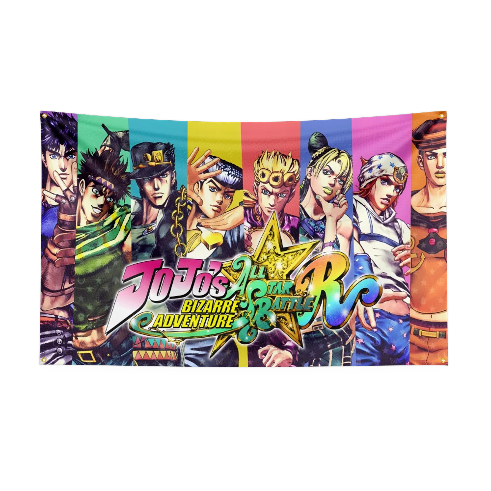 Poliéster Digital Printing Banner, J-JoJo's Bizarre-Adventures