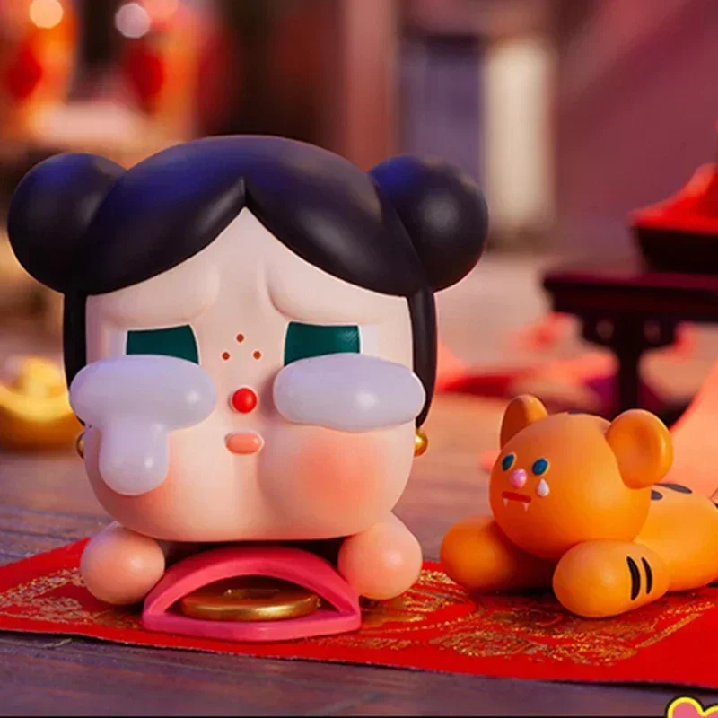 

POP MART Новый год тигра, серия слепая коробка, сумка для догадок, украшение для рабочего стола, милая модель, подарок для девушки, слепая сумка, игрушки, аниме-фигурка