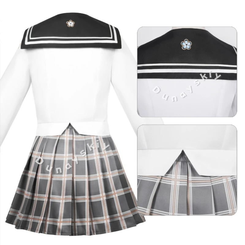 In Stock Firefly HSR Cosplay Costume Wig Honkai Star Rail Anime Game Cosplay Jk Sailor Uniform Halloween Party Outfit For Women - view 3