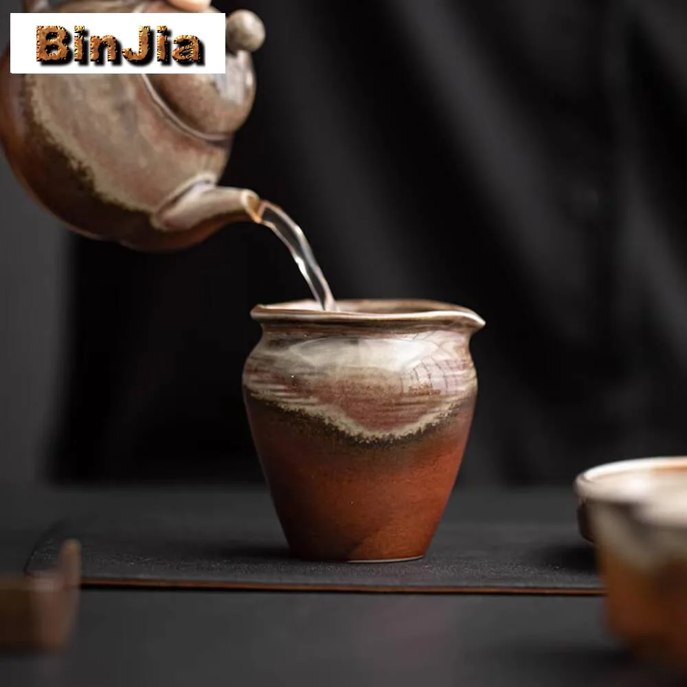 130 مللي إبريق شاي من البورسلين بتصميم عتيق مصنوع يدويًا من الخزف مقسم تشا هاي كوب العدالة المنزلي ملحقات المقاهي هدية