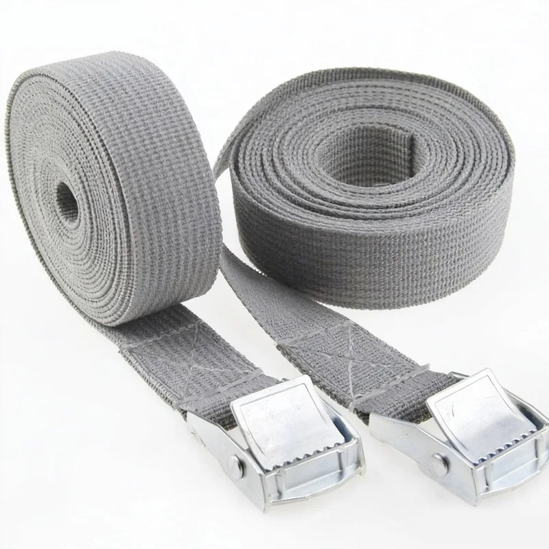 Adjustable Zinc Alloy Cam Buckle Lashing Straps Car Roof Luggage Cargo Fixation Belt Professional Tie Down Tool
