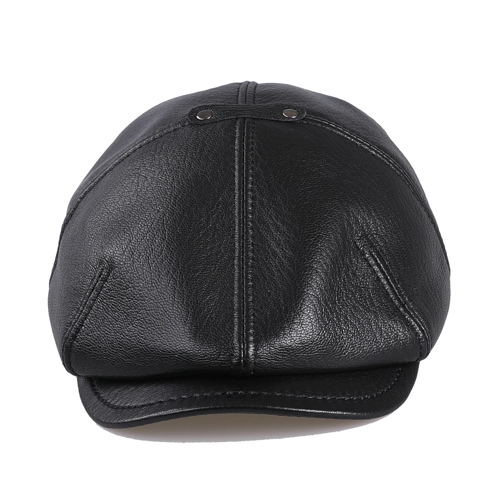 

BOONJOVIA Men's Genuine Lambskin Leather Newsboy Flat Cap Gatsby Ivy Golf Cabbie Driving Hats