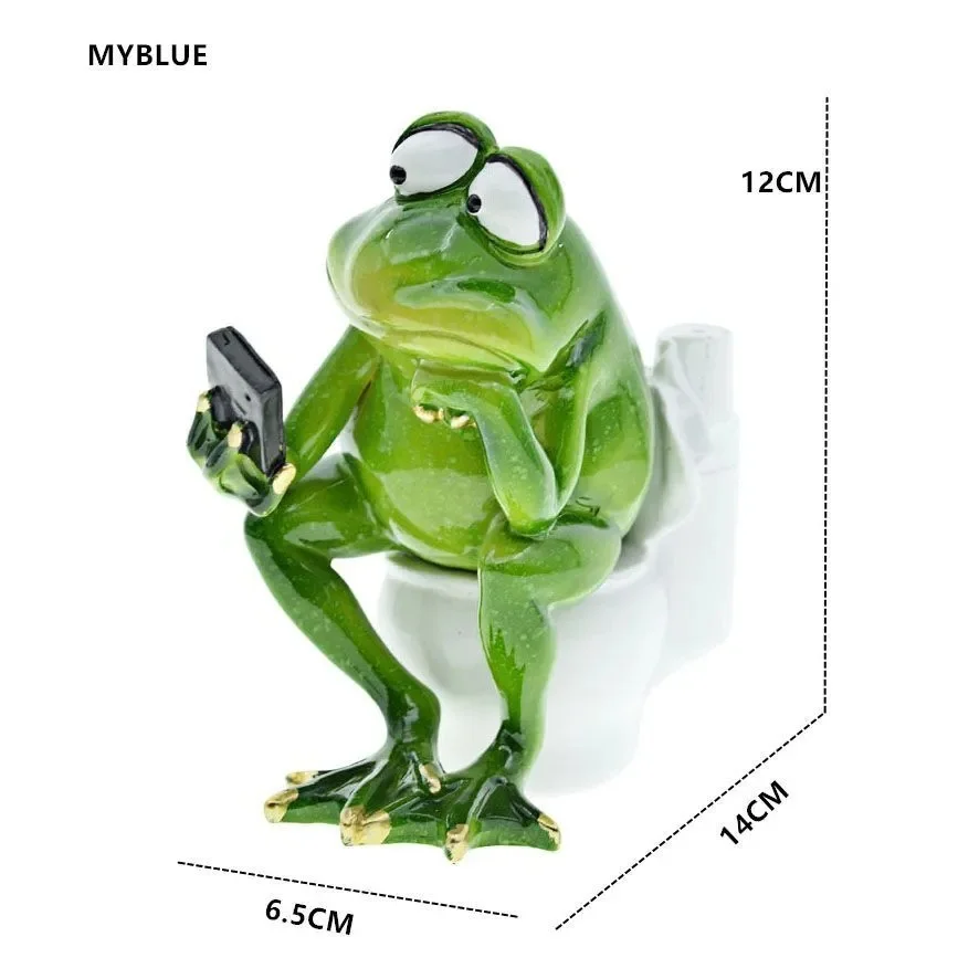 Resin Frog Sculptures and Figurines For Garden Decorations And Home Decor,Room Ornaments,Home Decorative Figures