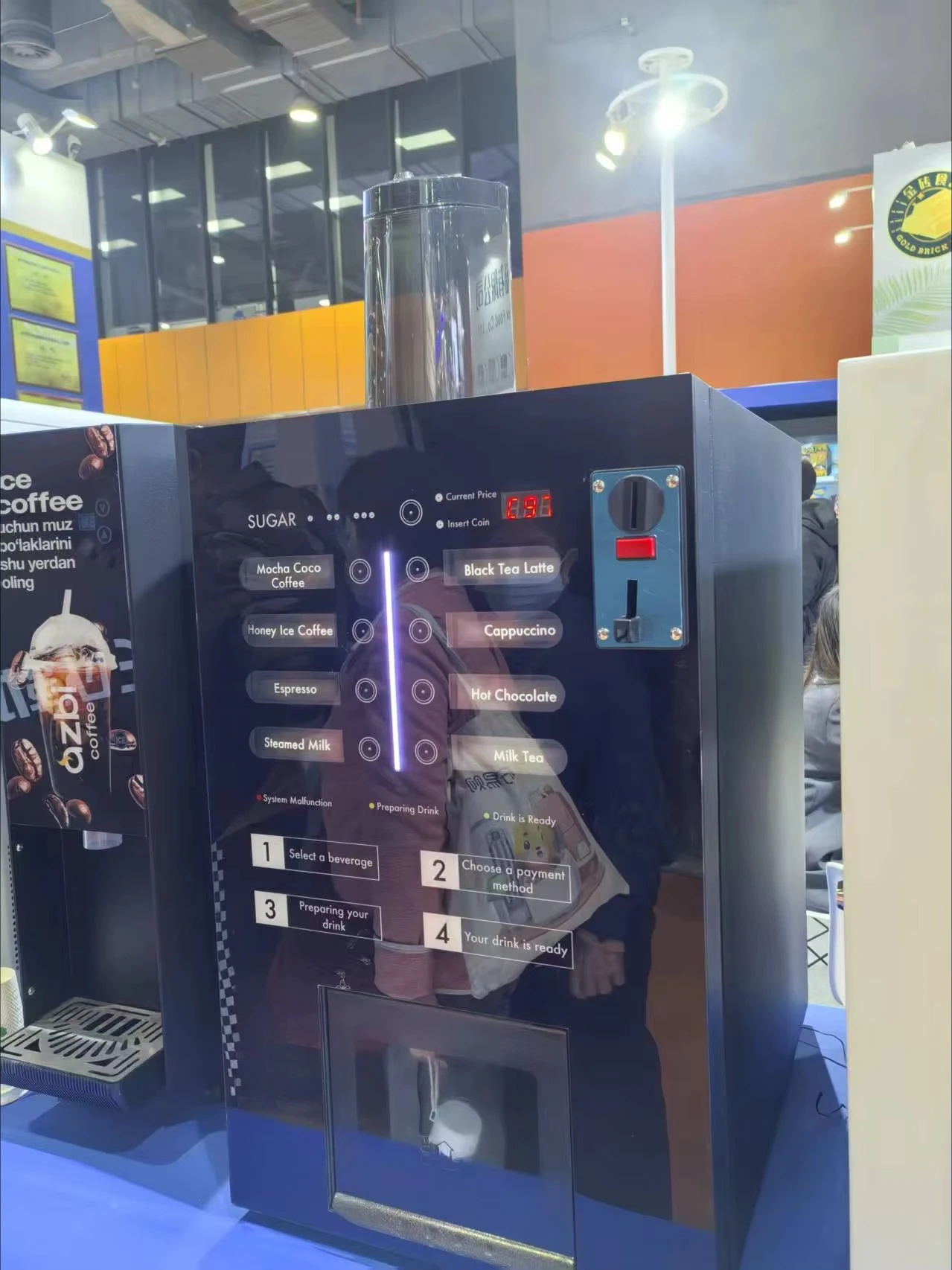 

Eco-Friendly Multi-Beverage Vending Machine (Coffee/Hot Chocolate) with Fresh Brew for Office