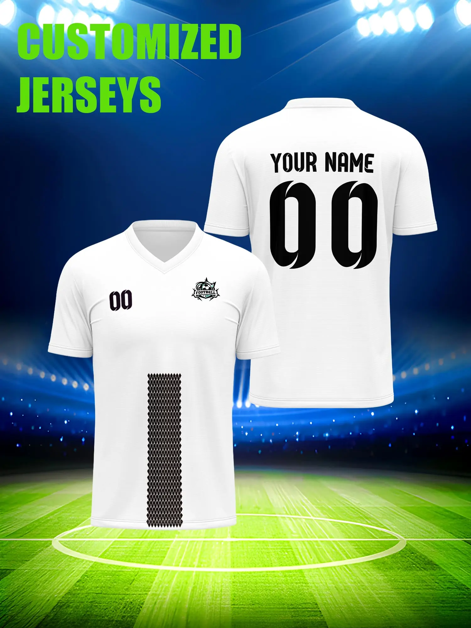 

Футболка для футбола с индивидуальным изображением, номером и именем, классическая ретро-футболка в ностальгическом стиле