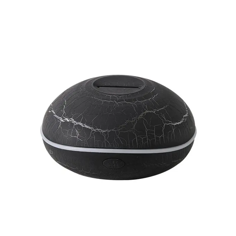 A21F-Flyings Saucer Aromatherapy Diffuser 200Ml Essential Oil Diffuser Ultrasonic Cool Mist Humidifier 7-Color LED Flame