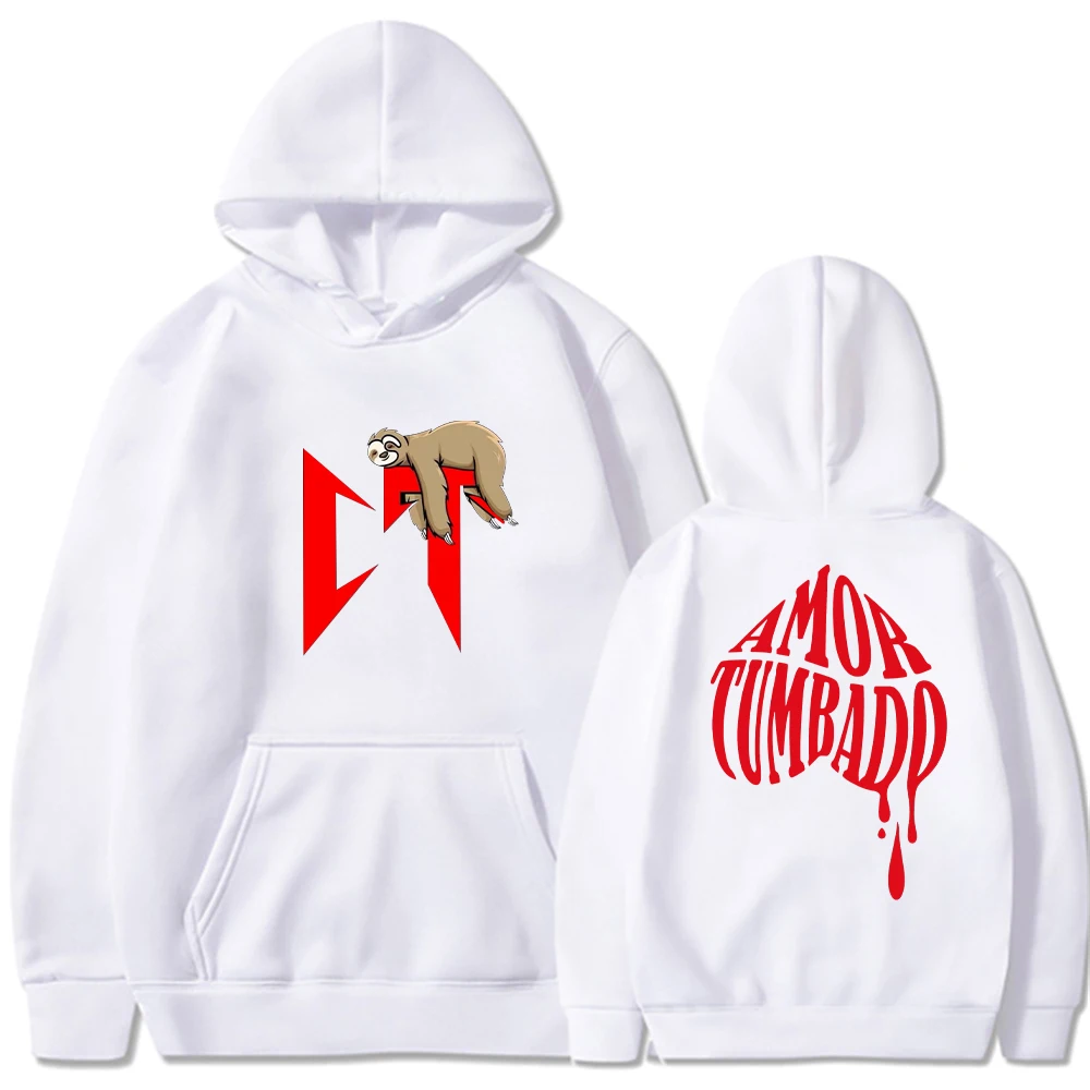 2024 Hottest CT Sloth Printed Corridos Tumbados Hoodies Men Women Natanael Cano Clothing Hoodies New Design Street Style Hoodie