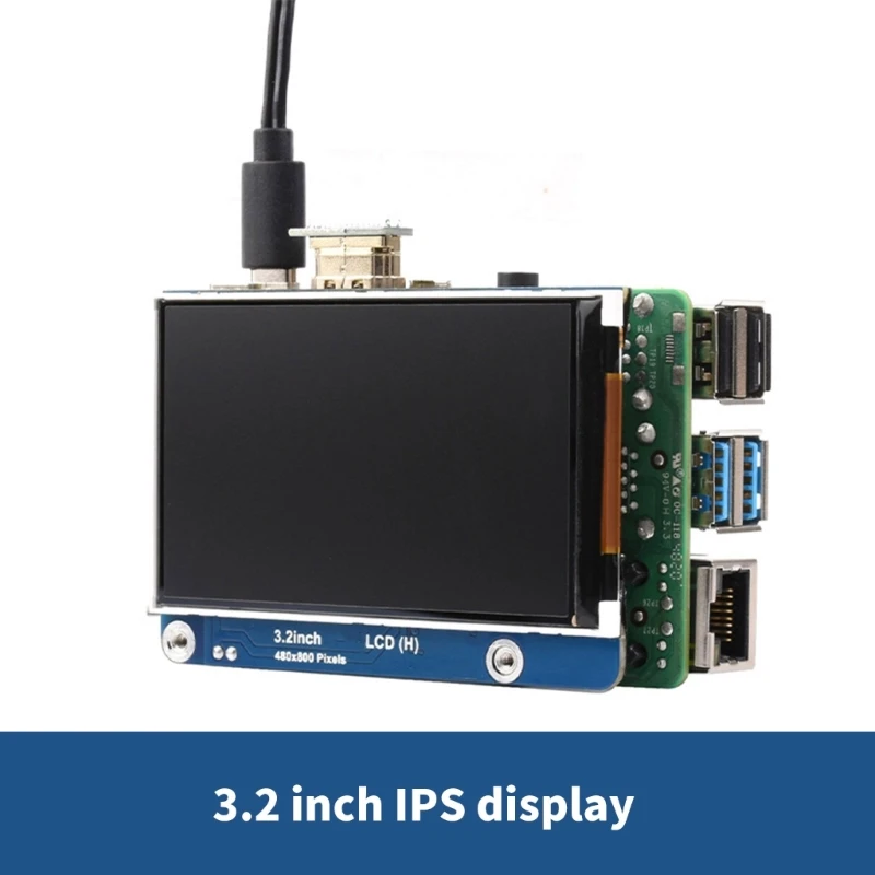 Luminosità regolabile Display LCD IPS da 3.2 pollici 480x800Pixel luminosità regolabile per PC ampio angolo di visione Touchless
