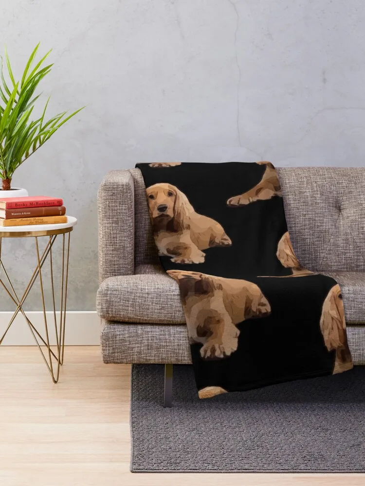 Cocker Spaniel Throw Blanket Fluffy Blankets Large Designer Blankets Summer Blanket