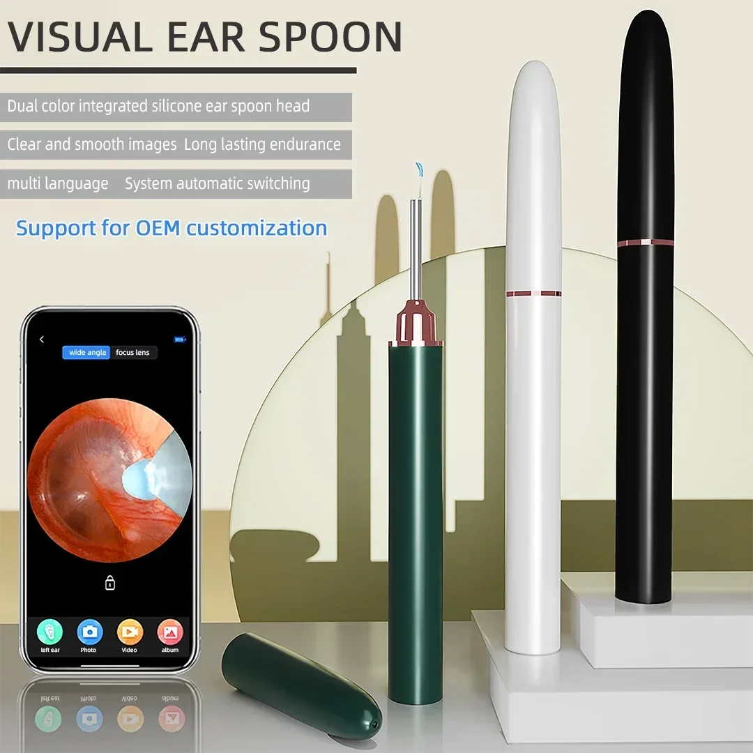 Wireless WiFi Ear Endoscope Visual Ear Pick HD Microscope Intelligent Ear Cleaning Pick