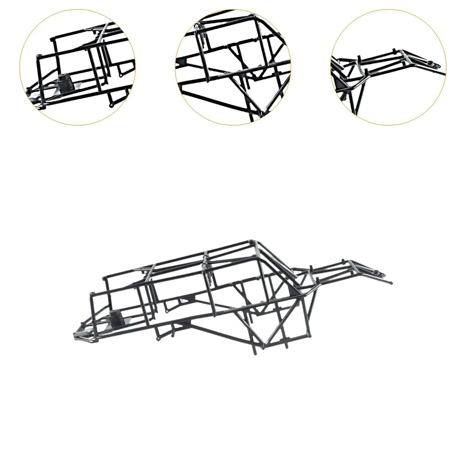 Accessori per telaio per auto RC 1/12 Sostituzione telaio per auto da arrampicata nero Telaio per auto giocattolo