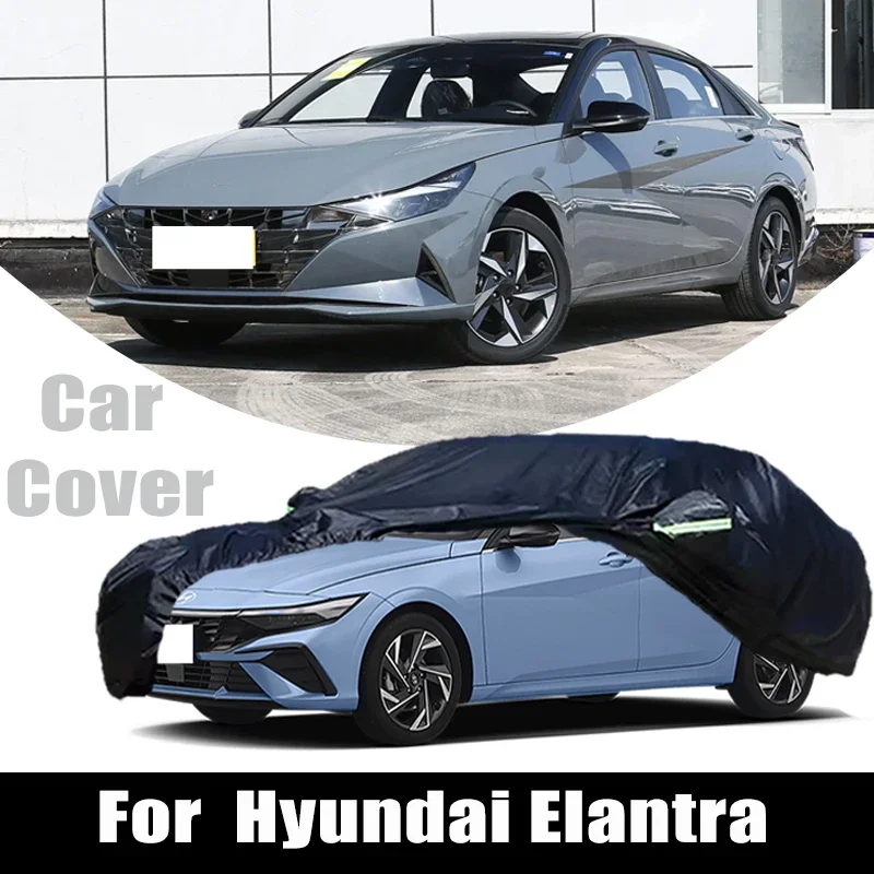 

For Hyundai Elantra Outdoor Protection Full Car Covers Snow Cover Sunshade Waterproof Dustproof Exterior Protection