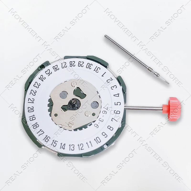 إكسسوارات الساعة 2115 حركة كوارتز مع عرض التاريخ عند الساعة 3 قطع غيار جذع قابلة للتعديل وإصلاح البطارية