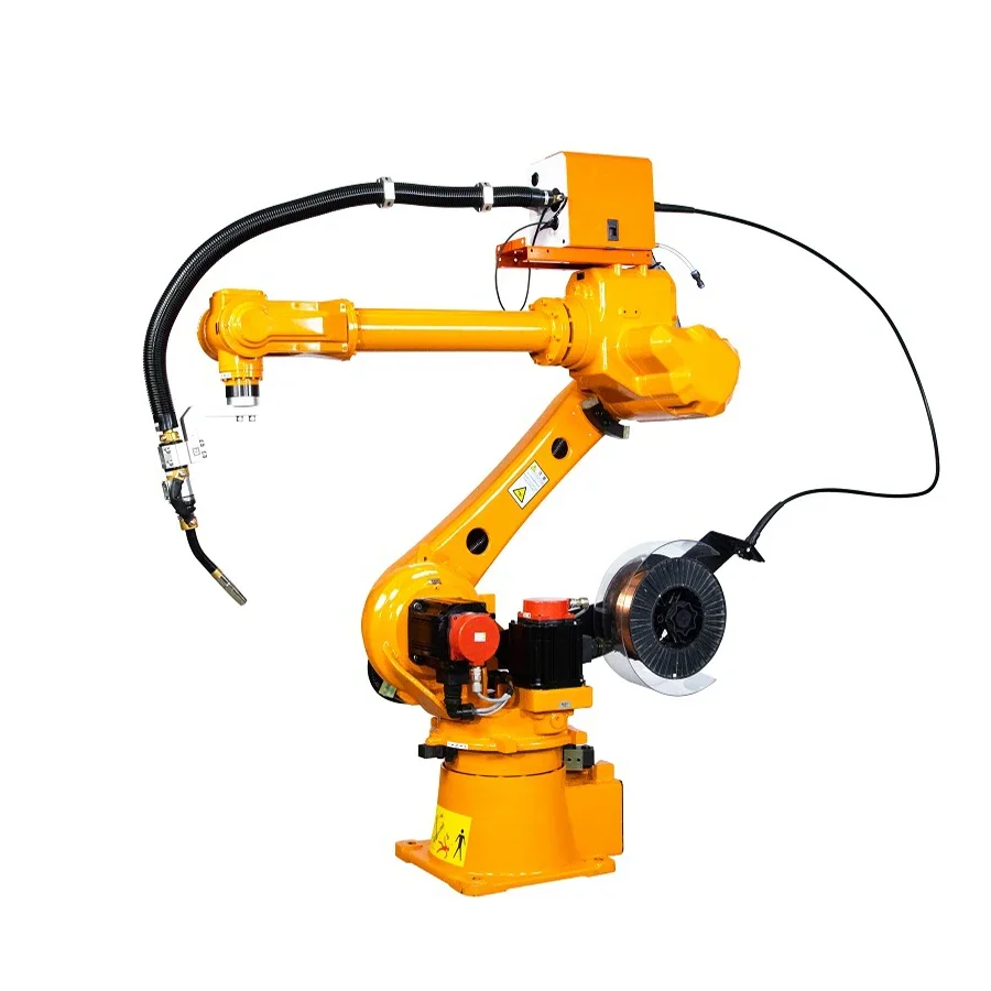 Robô De Soldagem Eficiente Seguro, 6 Dof Robot Arm Machine para Solda MIG Similar, KUKA e Preço