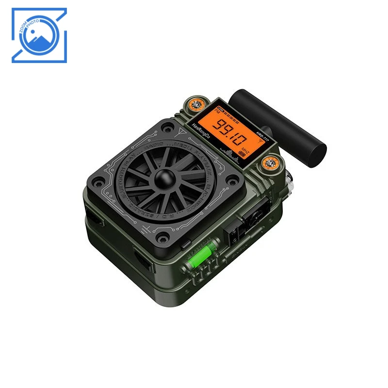 HRD-777 جهاز استقبال راديو بلوتوث FM AM SW WB متعدد الوظائف مع تصميم جيروسكوب ببصمة الإصبع
