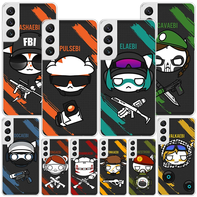 Чехол для телефона Game R-Rainbow-Six Siege для Samsung Galaxy S24 S25 Ultra S23 S22 S21 Plus S20 FE S10E S10 + персонализированный чехол с принтом