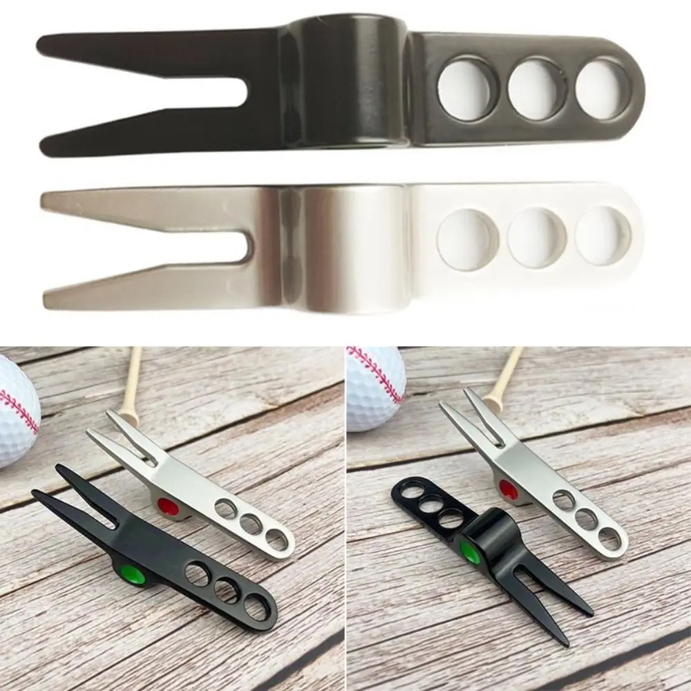 

Портативный инструмент для ремонта мяча для гольфа Mark, инструмент для очистки канавок, зубцы вилки для гольфа, обслуживание газона Divot