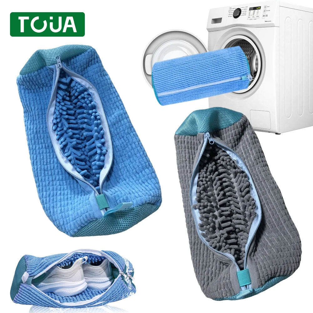 1/2PCS Washing Shoes Bag Cotton Laundry Fluffy Fibers Easily Remove Dirt Washing Bags Anti-Deformation Shoes Clothes Organizer