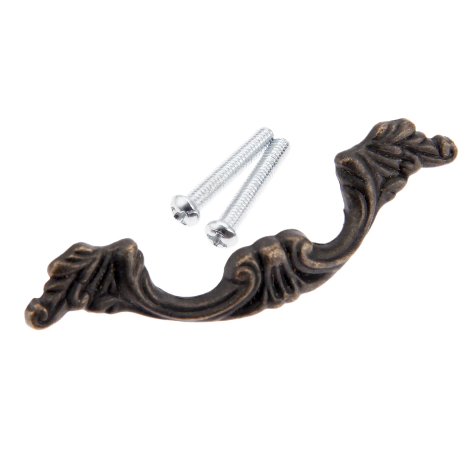1PC Retro Style Antique Bronze Pull For Cabinet Bookcase Wardrobe Drawer Home Office Furniture Hardware 81/116mm Length