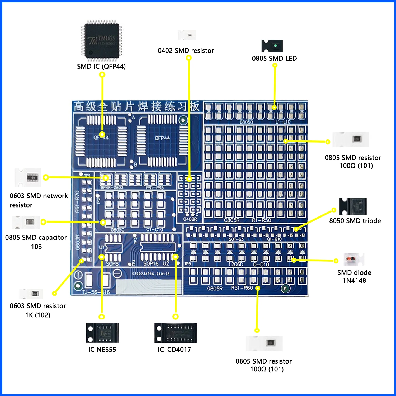 การประสาน การปฏิบัติสามชิ้นชุด - Diy Electronics Basics บทวิจารณ์และราคา