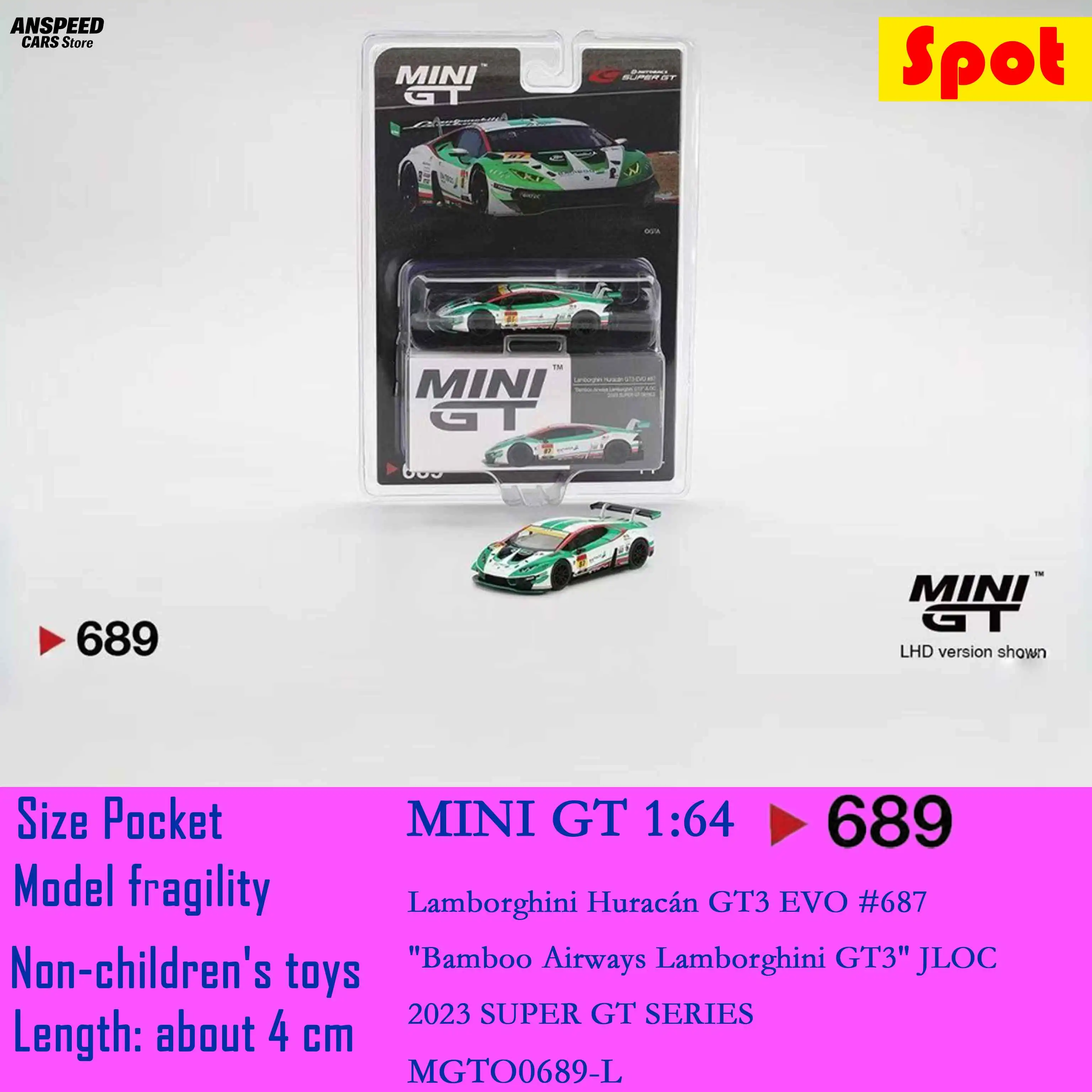 minigt-1-64-lamborghini-huracan-gt3-diecast-car-model-689-racing-collectible-toy-gift