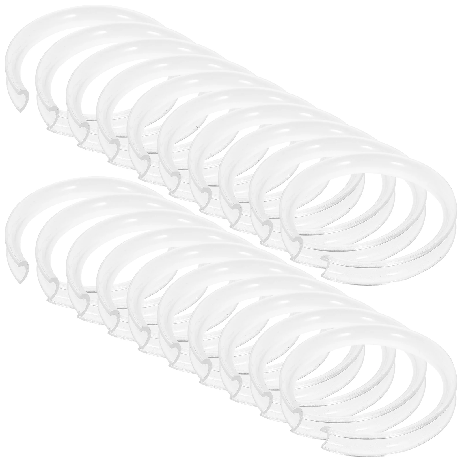 

20pcs Clear Acrylic Bracelet Support Rings Transparent Display Holder Beaded Bracelets Storage Stand Jewelry ganizer Decorative