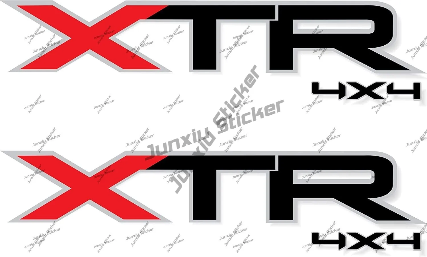 

2 Pieces XTR 4x4 Truck Decal Cover Scratches Vinyl Stickers Decoration SUV 4WD Pickup Camper Trunk Racing Rally Decoration