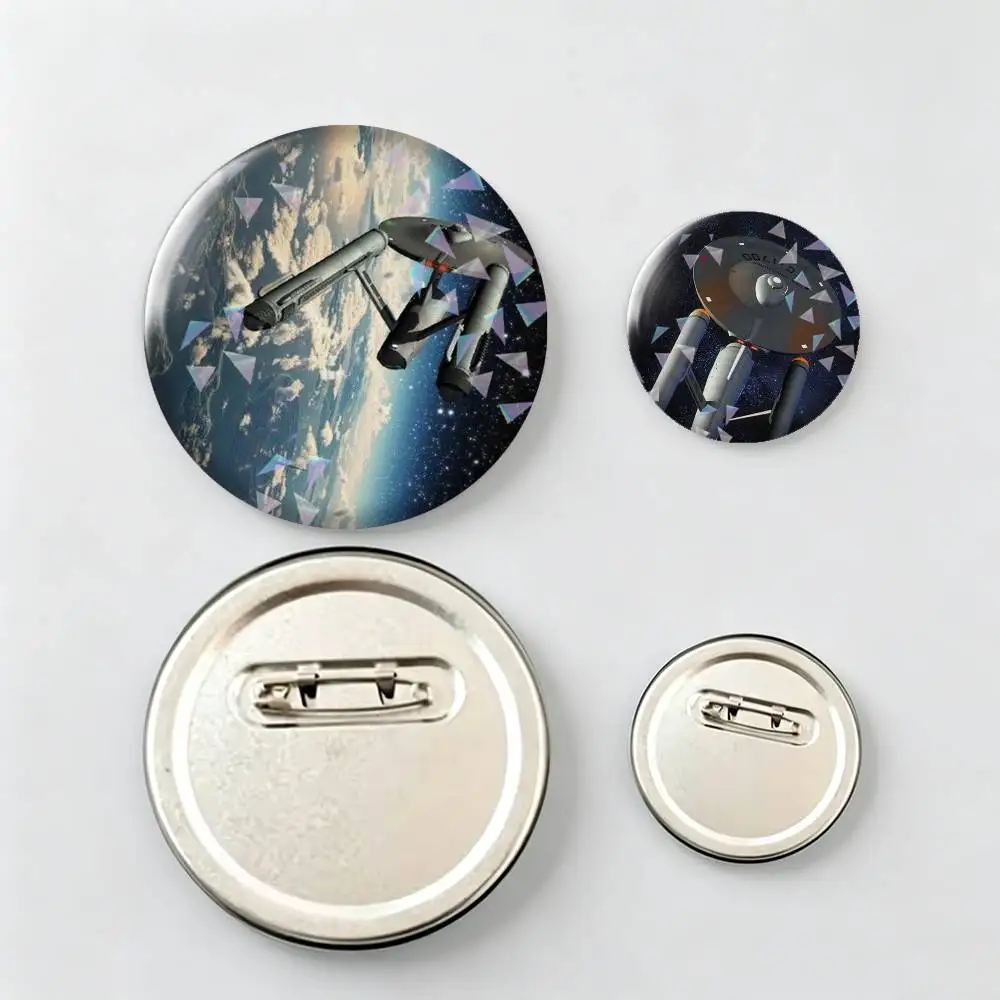 Trek Space Theme-e Brooch Metal Decorative Brooch Pins for Backpack Clothes Jacket Accessories,Souvenir.
