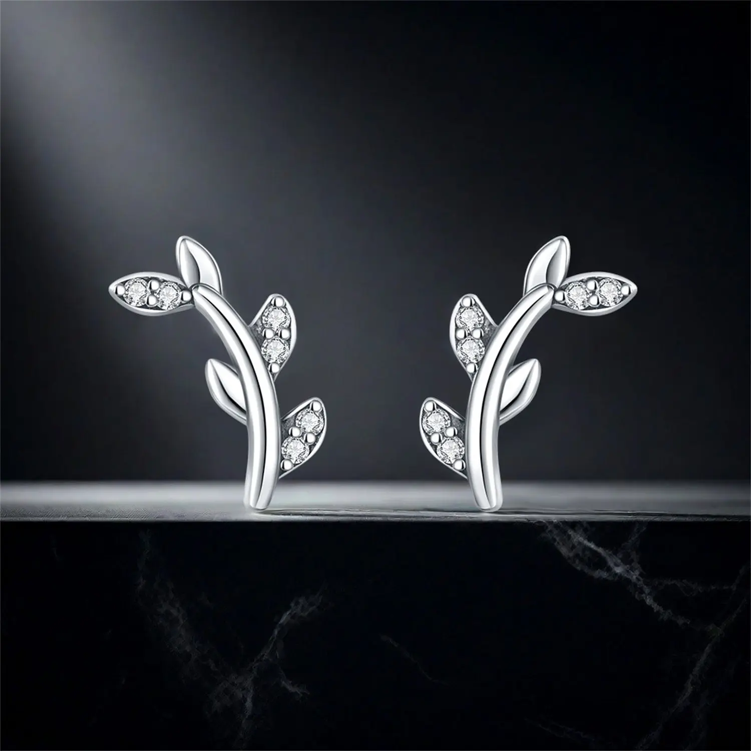 Boucles d'Oreilles en Argent Sterling 925 pour Femme, Bijoux de Mariage, Cadeau d'Anniversaire