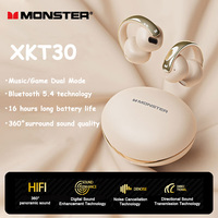 Choice Monster XKT30 OWS Wireless Bluetooth 5.4 Ear Clip-on Headphones Gaming Music Headset Bass Enhanced Surround Sound Earbuds