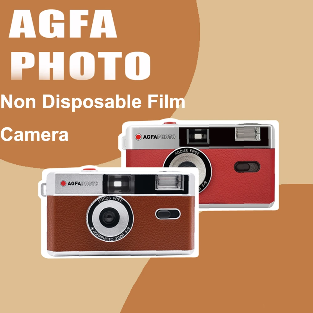 

Cassic Agfa Camera Non Disposable Retro Film Camera, 35mm Film Fool Camera With Flash 135 Point And Shoot Film Camera