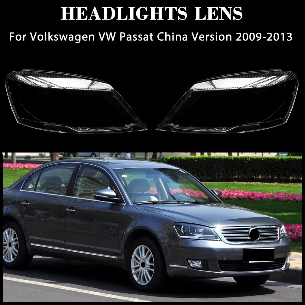 

For Volkswagen VW Passat China Version 2009-2013 Transparent Headlight Cover Headlamp Lens Shell Replace Original Lampshade