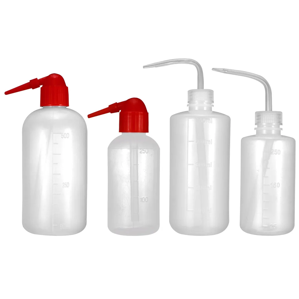 4Pcs Shampoo Sprayer Bottles Precise Liquid Dispensing Salon Hair Care Accessories Empty Dry Washing Subpackage Portable Size