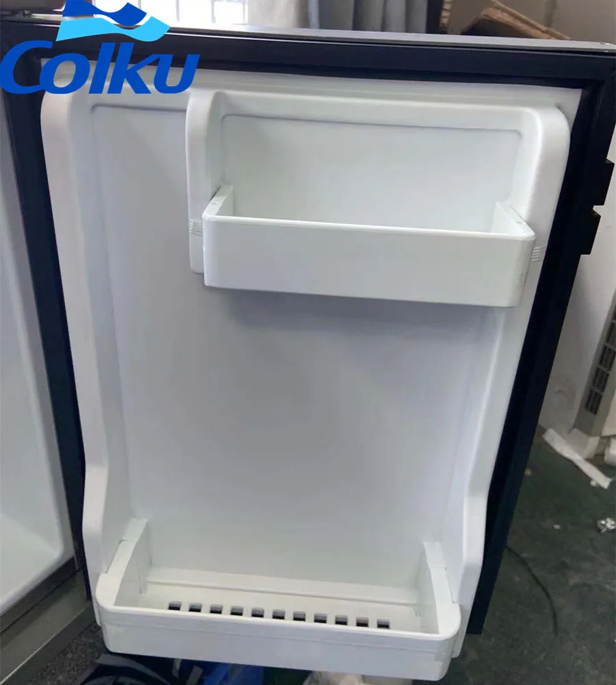 Portable DC Compressor Upright 12V 24V Dual Zones Refrigerator With Dual Temperature Fridge Freezer For Boat Caravan RV SUV Car