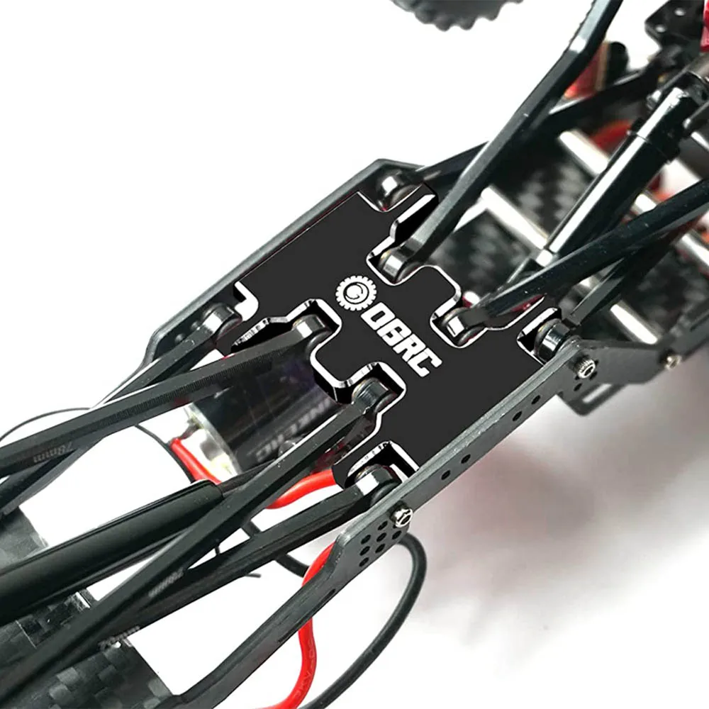 OGRC Aluminum Gearbox Mount Transmission Plate Gearbox Base Upgrade Parts for 1/24 Axial SCX24 C10 JLU DB Gladiator Bronco