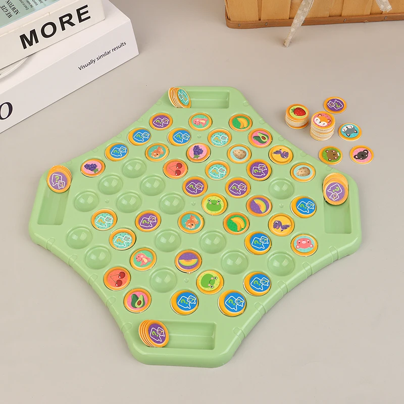 1 Set Children Adult Social Table Game Animal Flip Chess Fun Memory Game Board Games Parent-Child Interactive Family Party Toys