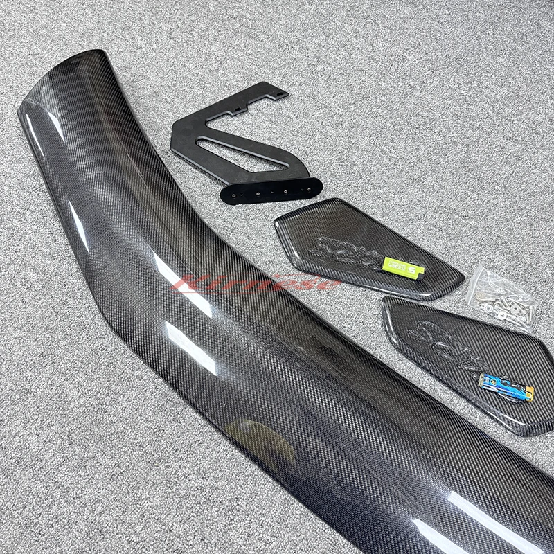 Carbon Fiber Rear Spoiler Tail Wings For Porsche Cayman 718 Boxster GT4 RS Style Car External Decoration Rear Trunk Wing