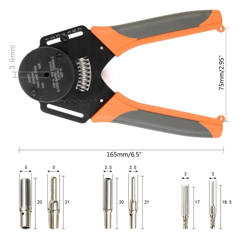 Crimper Tertutup yang Andal, Crimper Ferrule dengan Pegangan Nyaman M4YD