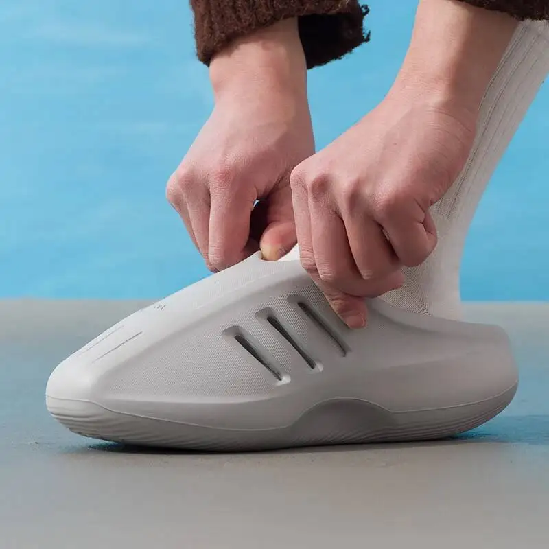 Adidas Originals Slip On Foam Clog Slides Breathable Hollow Out Casual Shower Sandals JS4705