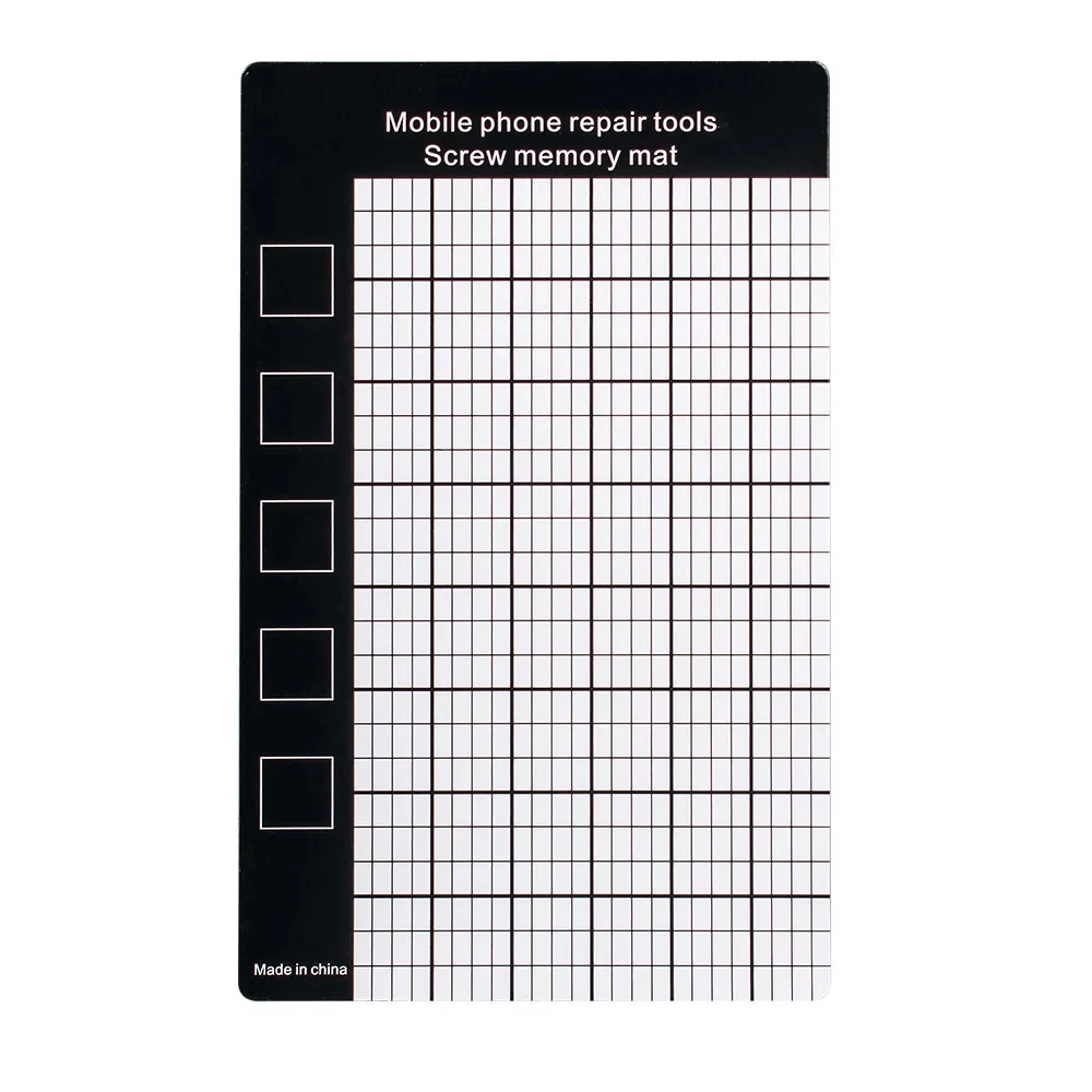 Magnetic Screw Mat Memory Chart Work Pad Working Memory Pad For Little Small Screws Holds Mobile Phone Repair Tool 145×90mm