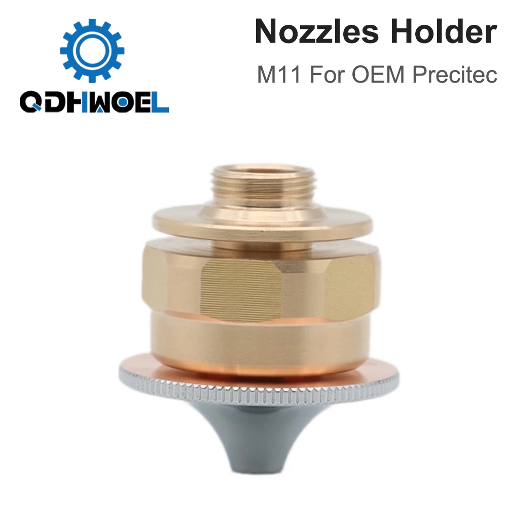 M11  Nozzles Body Anti-collision Accessories Nozzles Holder Copper Fiber Laser Cutting Head Replacement for OEM Precitec