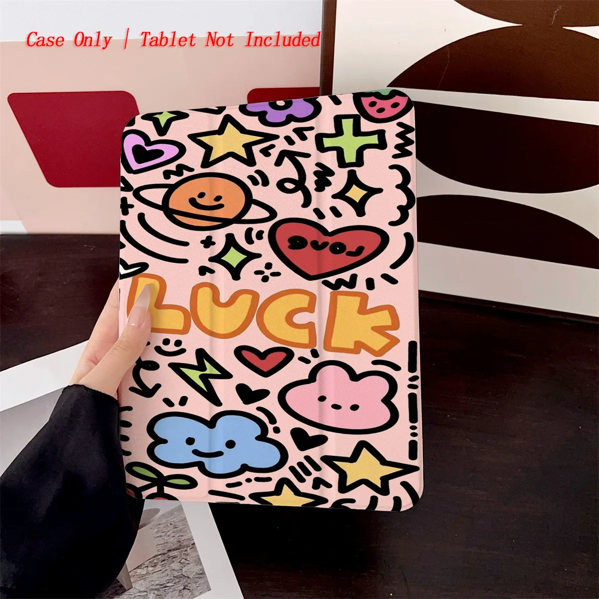 

Chic Playful Assorted Cartoon Animations iPad Case For Apple iPad Pro 11/12.9 Air 5 Mini 5 8th Gen Fashion Cover