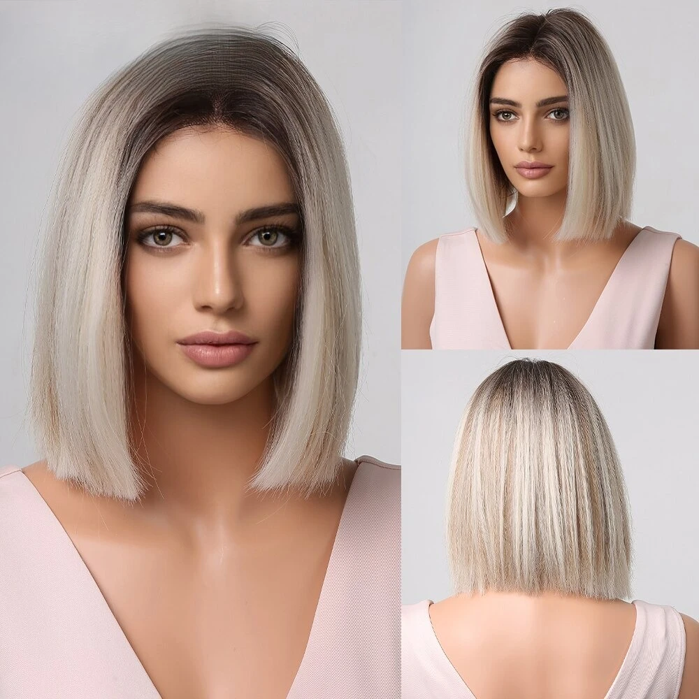 Парики из полных волос Ombre Белый