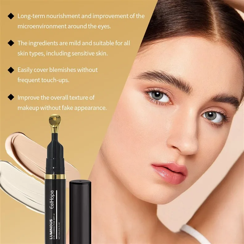 

Dark Circles Concealer Brighten Dark Circle Shadow Matte Highlight Hydrate Moisturize Natural Beauty Makeup two Colors Concealer
