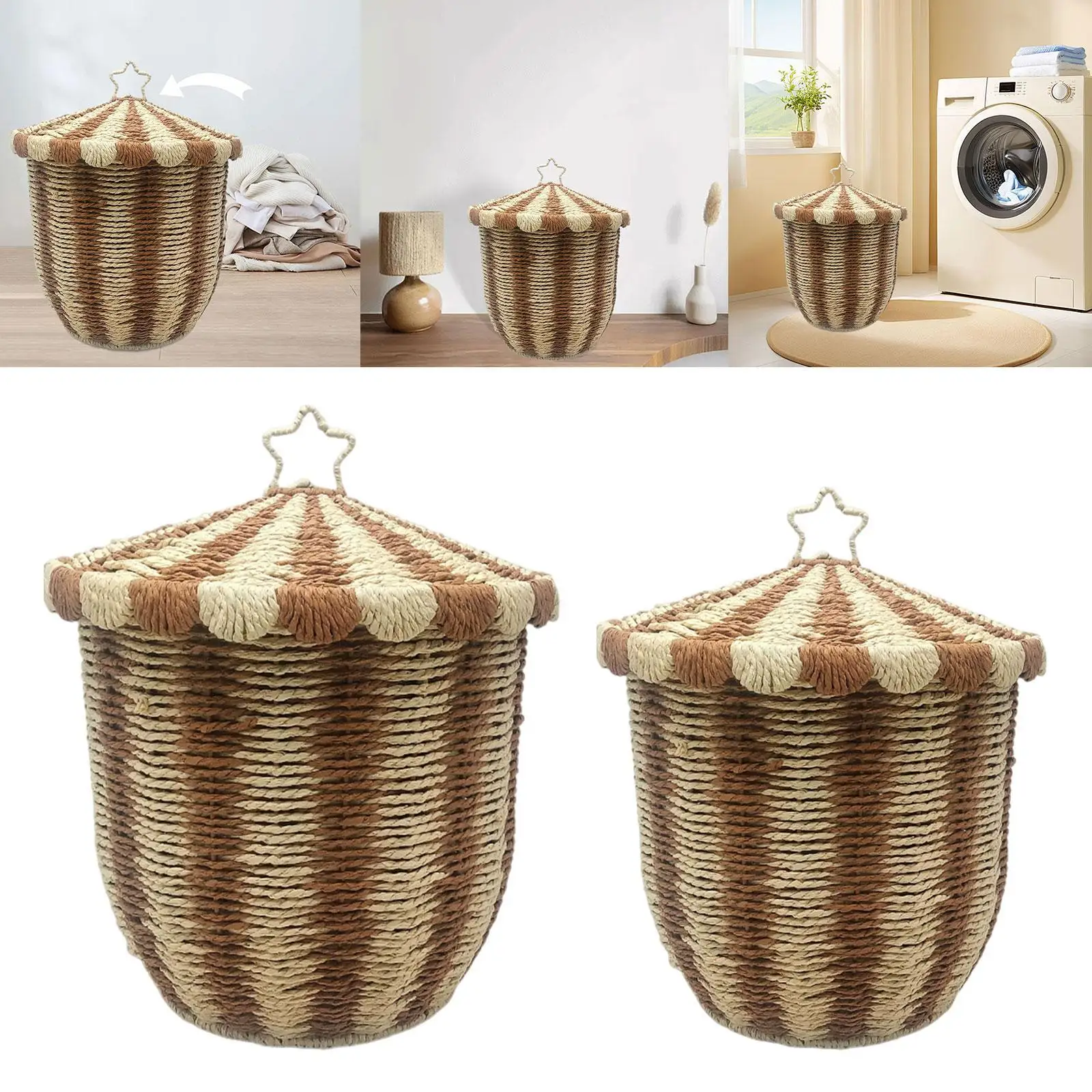 

Storage Basket Multipurpose Container Dustproof Laundry Basket Bin