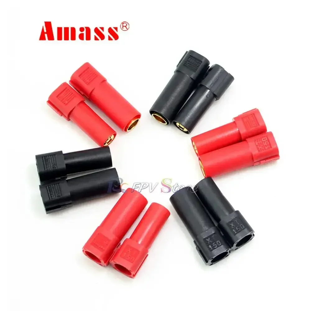 6pairs  Amass XT150 6mm Bullet Connector Adapter Plug Set Male Female 130 High Rated Amps for RC LiPo Battery